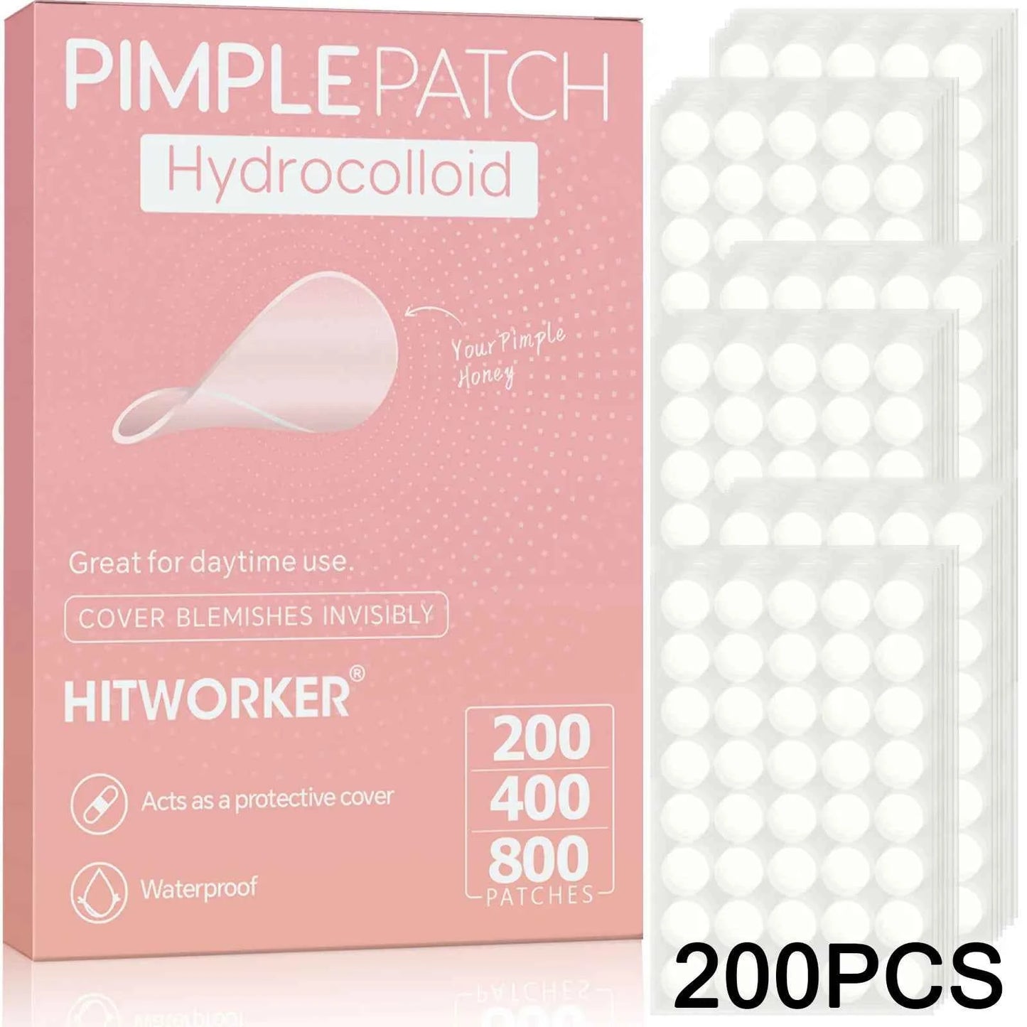 200/400/800PCS Hydrocolloid Pimple Patch Acne Spot Cover Invisible Blemish Stickers Oil Absorbing Face Care