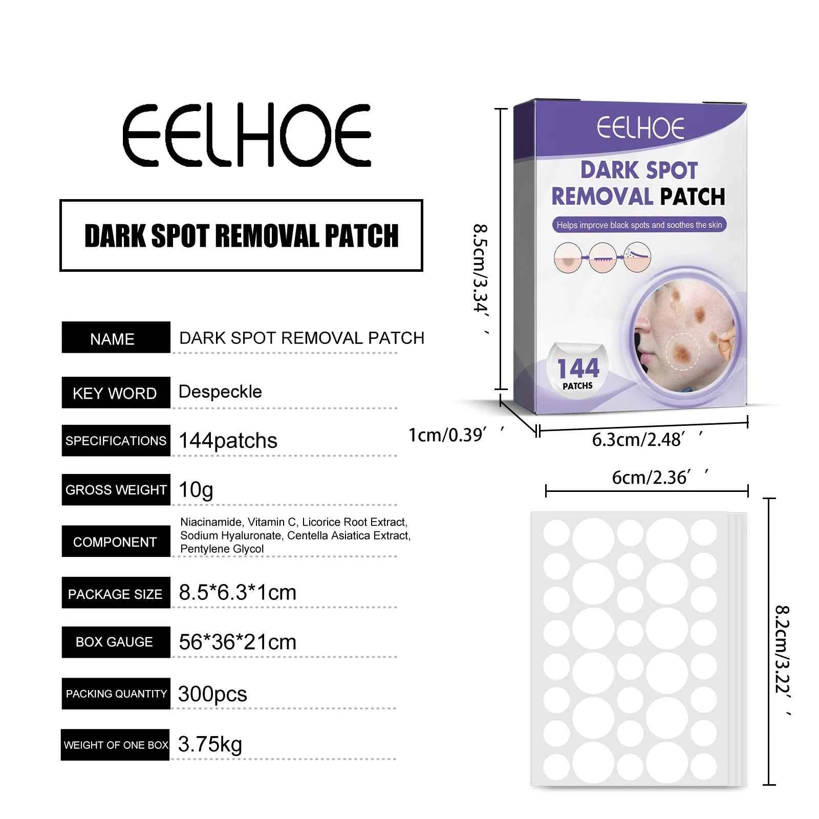 Dark Spot Correcting Patches Freckles Remover Brightening Fade Fade Dark Spots Lightening Melasma Facial Invisible Care Stickers