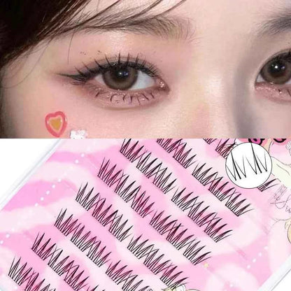 Self-Adhesive No-glue Eyelashes Ultra-thin Sheet Series False Eyelashes Zero Touch Feeling Lash Clusters Glue Strands Eyelashes