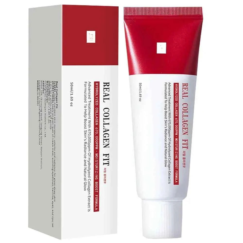 Real Collagen Fit, Collagen Wrapping Mask, Collagen 670,000ppm, Peel Off Facial Mask for elasticity, Hydrating, Glow, Glass Skin