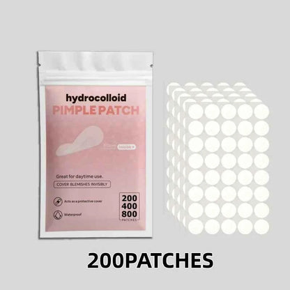 200/400/800pcs Invisible Clear Pimple Patch Set – Deep-Cleansing Hydrocolloid Acne Stickers, Mixed Sizes, Gentle & Skin-Friendly