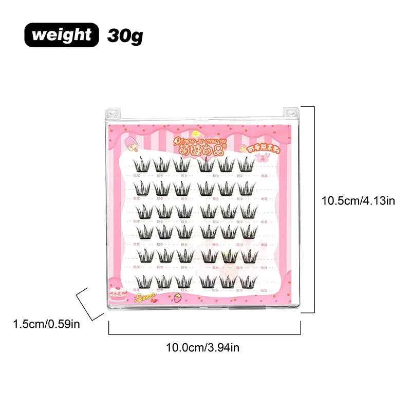 Self-Adhesive No-glue Eyelashes Ultra-thin Sheet Series False Eyelashes Zero Touch Feeling Lash Clusters Glue Strands Eyelashes