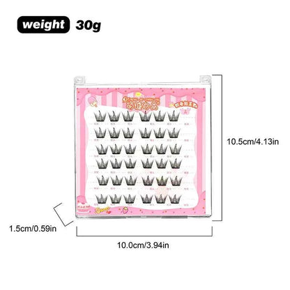 Self-Adhesive No-glue Eyelashes Ultra-thin Sheet Series False Eyelashes Zero Touch Feeling Lash Clusters Glue Strands Eyelashes