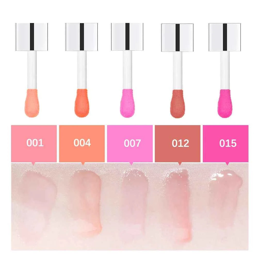 Crystal Jelly Moisturizing Lip Oil Plumping Lip Gloss Makeup Sexy Plump Lip Glow Oil Tinted Lip Plumper