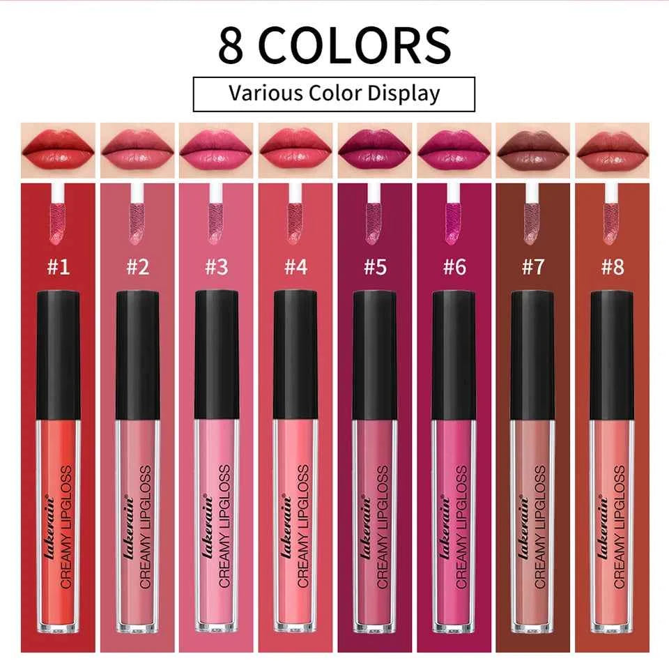 Waterproof Liquid Lipstick 8 Color Vitamin E Makeup Sets Lip Glosses Lip Plumpers Lip Cream Valentine's Day Gifts