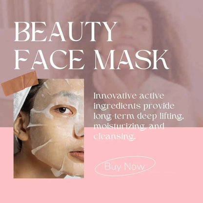 Bio-Collagen Face Mask Hydrating Overnight Hydrogel Moisturizing Facial Mask VC Whitening Anti-Aging Skincare  1/2/5/10/20pcs
