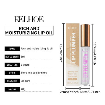 Long Lasting Lip Plumper Oil Lightening Melanin Dry Skin Repair Lip Fine Lines Nourishing Pink Lip Balm Sexy Lipgloss Cosmetics