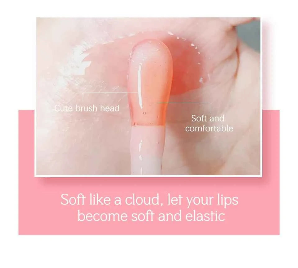 Crystal Jelly Moisturizing Lip Oil Plumping Lip Gloss Makeup Sexy Plump Lip Glow Oil Tinted Lip Plumper