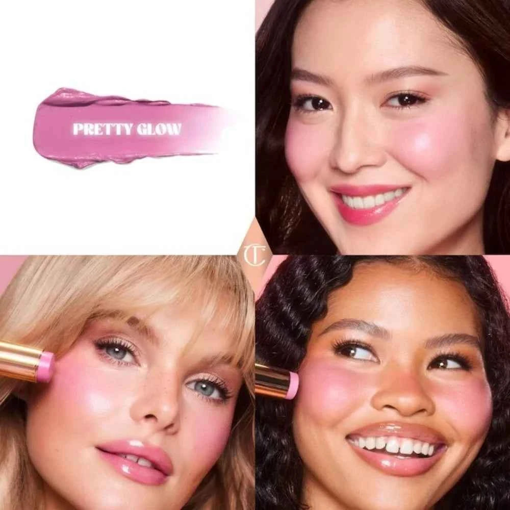 Charlotte Tilbury Liquid Blush Heart Two-tone Blush Pillow Talk Lip and Cheek Glow Unreal Blush Healthy Glow Stick Cheek To Chic