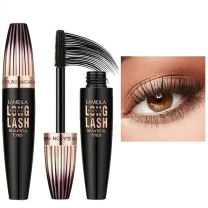 Waterproof 4D Mascara Thick Long Smudge-proof Plump Encrypted Long-lasting Curling Large Eye Makeup Makeup Tools