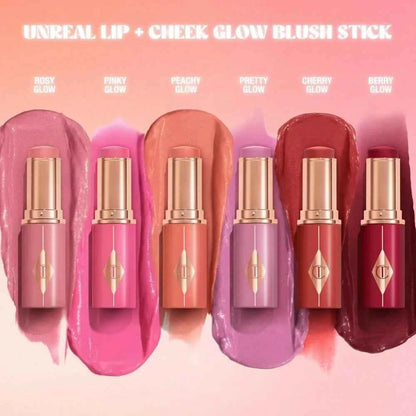 Charlotte Tilbury Liquid Blush Heart Two-tone Blush Pillow Talk Lip and Cheek Glow Unreal Blush Healthy Glow Stick Cheek To Chic