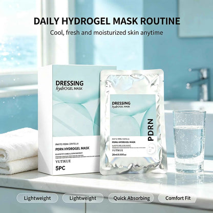 YUITIKUE PDRN Hydrogel Dressing Mask Centella Extract Intensive Hydration Calm Irritation Comfort Fit Facial Mask 28ml