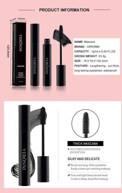 7 color quick-drying mascara thick curling waterproof and sweat-proof color mascara multi-color non-smudge curling mascara