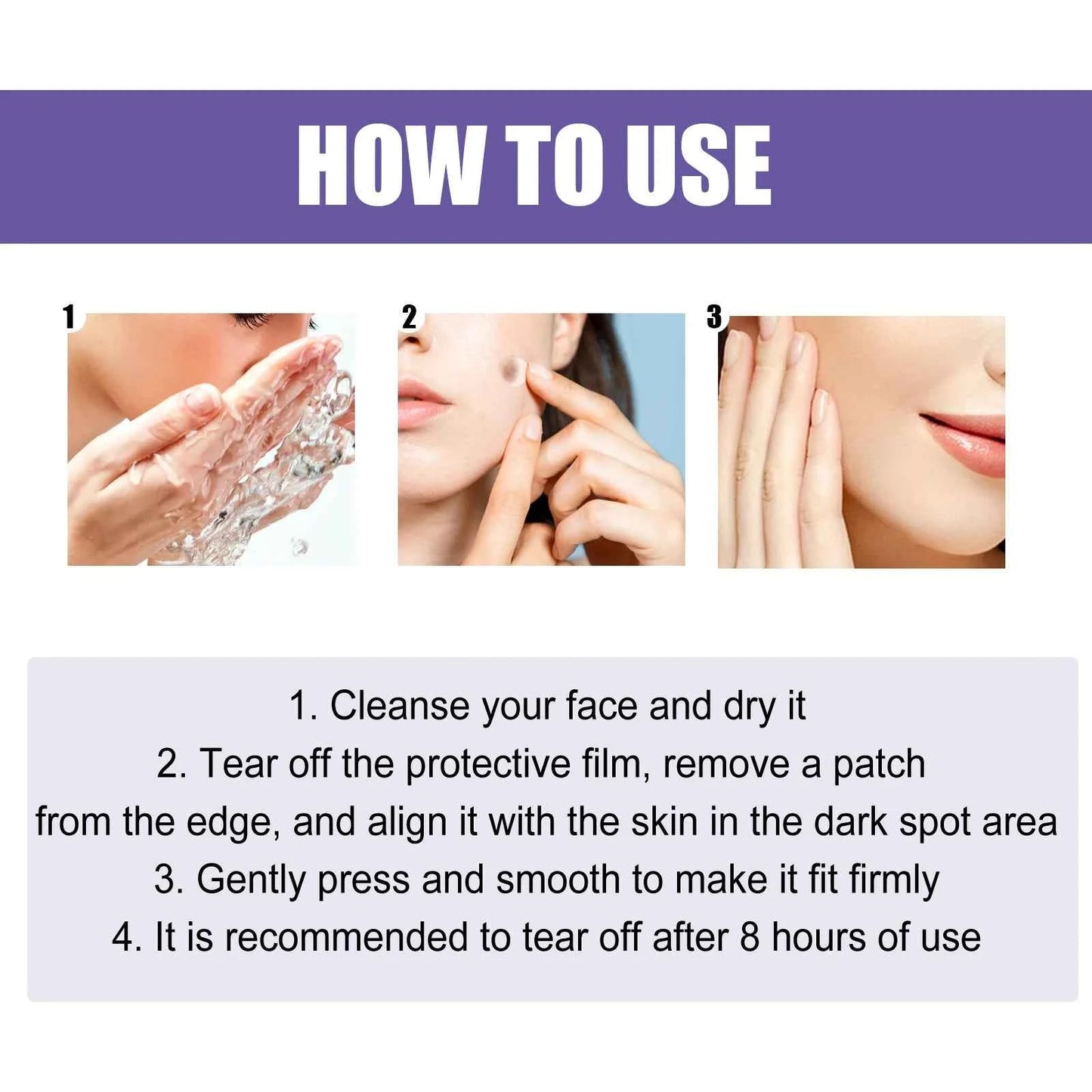 Dark Spot Correcting Patches Freckles Remover Brightening Fade Fade Dark Spots Lightening Melasma Facial Invisible Care Stickers