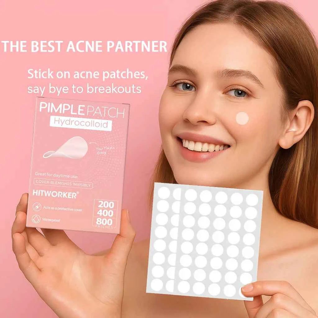 200/400/800PCS Hydrocolloid Pimple Patch Acne Spot Cover Invisible Blemish Stickers Oil Absorbing Face Care