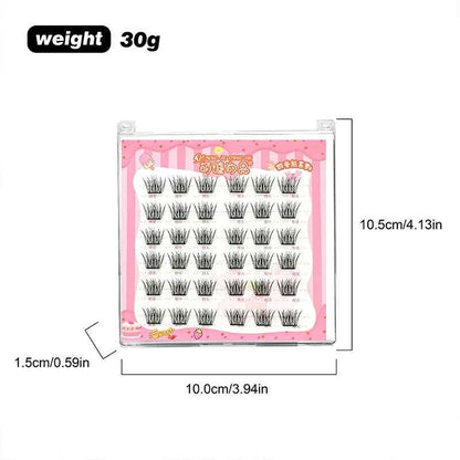 Self-Adhesive No-glue Eyelashes Ultra-thin Sheet Series False Eyelashes Zero Touch Feeling Lash Clusters Glue Strands Eyelashes