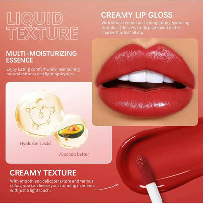 Waterproof Liquid Lipstick 8 Color Vitamin E Makeup Sets Lip Glosses Lip Plumpers Lip Cream Valentine's Day Gifts