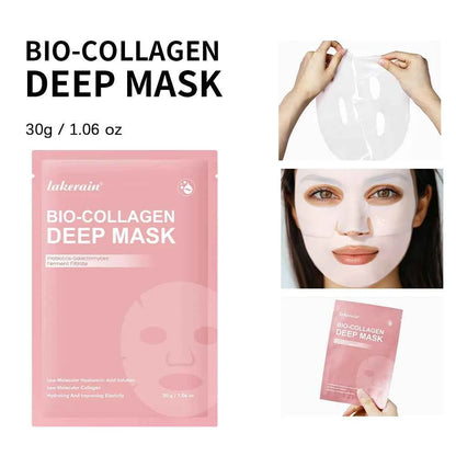 Korean Deep Collagen Mask Peel Off Mask Face Anti Wrinkle Lifting  Skin Care Masks Bio Pack Night Wrapping Woman Overnight Skin