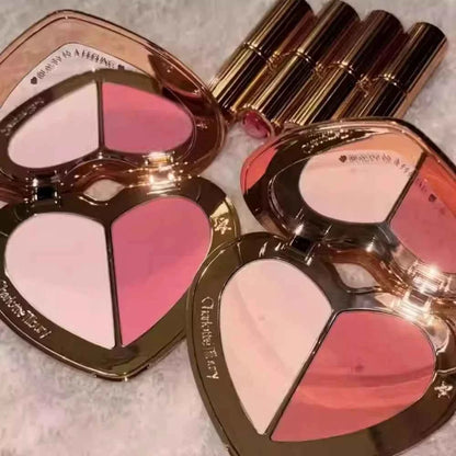 Charlotte Tilbury Liquid Blush Heart Two-tone Blush Pillow Talk Lip and Cheek Glow Unreal Blush Healthy Glow Stick Cheek To Chic