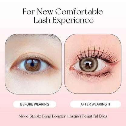 Self-Adhesive No-glue Eyelashes Ultra-thin Sheet Series False Eyelashes Zero Touch Feeling Lash Clusters Glue Strands Eyelashes