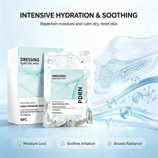YUITIKUE PDRN Hydrogel Dressing Mask Centella Extract Intensive Hydration Calm Irritation Comfort Fit Facial Mask 28ml