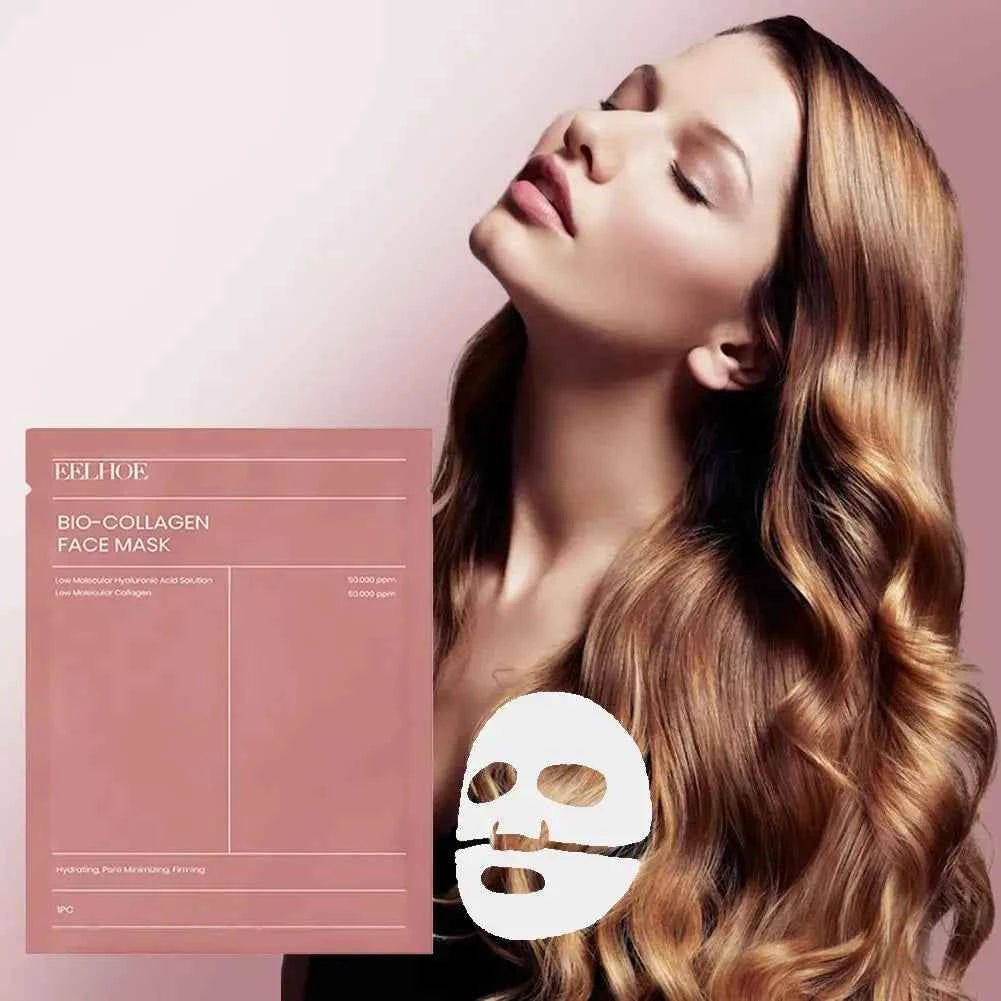 Bio-Collagen Face Mask Hydrating Overnight Hydrogel Moisturizing Facial Mask VC Whitening Anti-Aging Skincare  1/2/5/10/20pcs