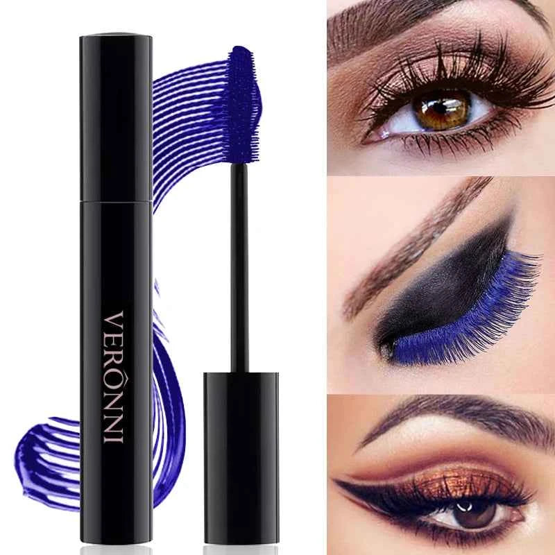 7 color quick-drying mascara thick curling waterproof and sweat-proof color mascara multi-color non-smudge curling mascara