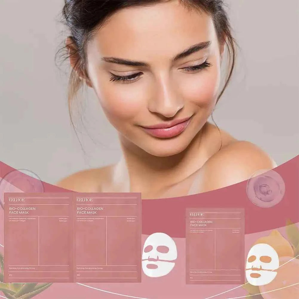 Bio-Collagen Face Mask Hydrating Overnight Hydrogel Moisturizing Facial Mask VC Whitening Anti-Aging Skincare  1/2/5/10/20pcs