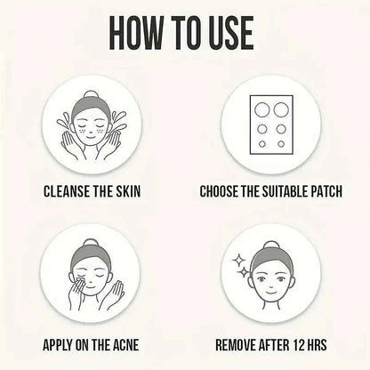200/400/800pcs Invisible Clear Pimple Patch Set – Deep-Cleansing Hydrocolloid Acne Stickers, Mixed Sizes, Gentle & Skin-Friendly