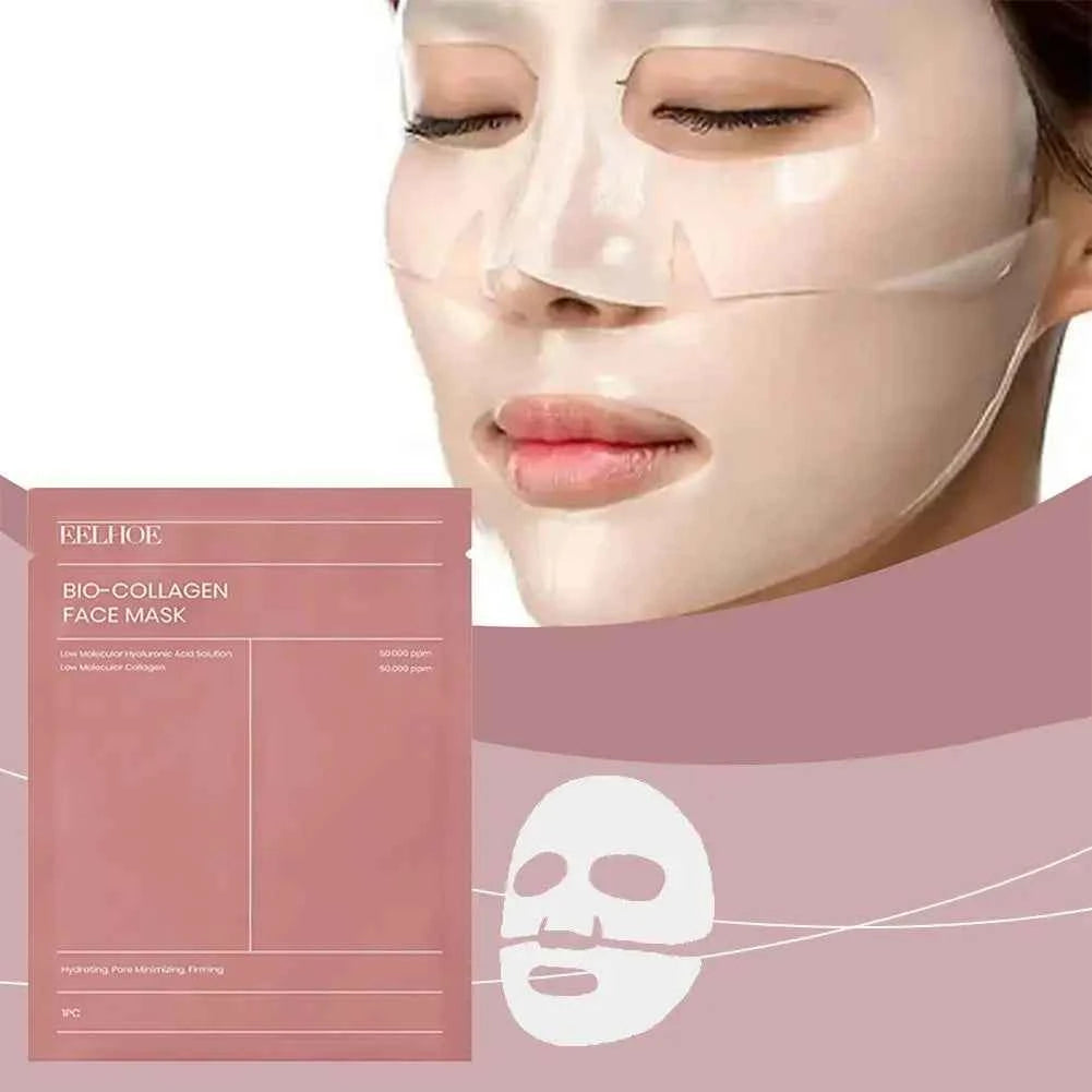 Bio-Collagen Face Mask Hydrating Overnight Hydrogel Moisturizing Facial Mask VC Whitening Anti-Aging Skincare  1/2/5/10/20pcs