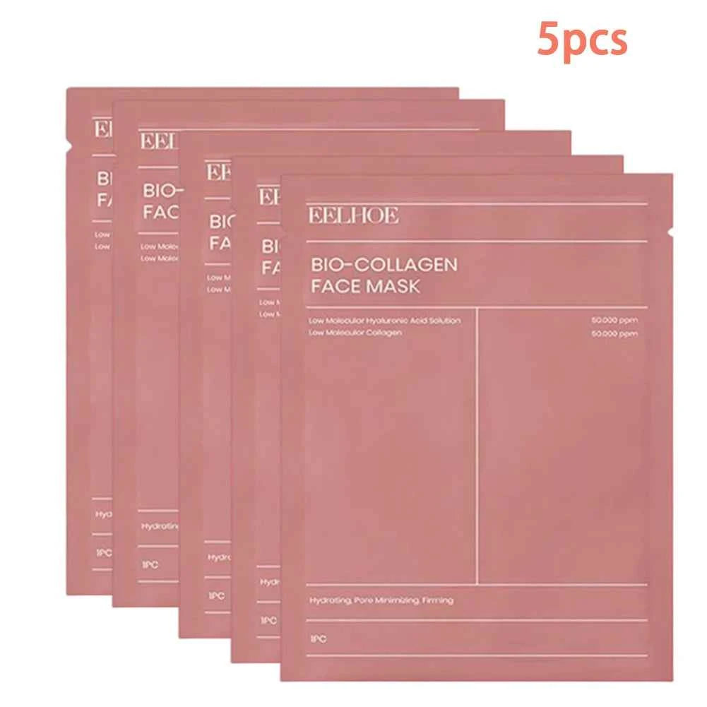 Bio-Collagen Face Mask Hydrating Overnight Hydrogel Moisturizing Facial Mask VC Whitening Anti-Aging Skincare  1/2/5/10/20pcs