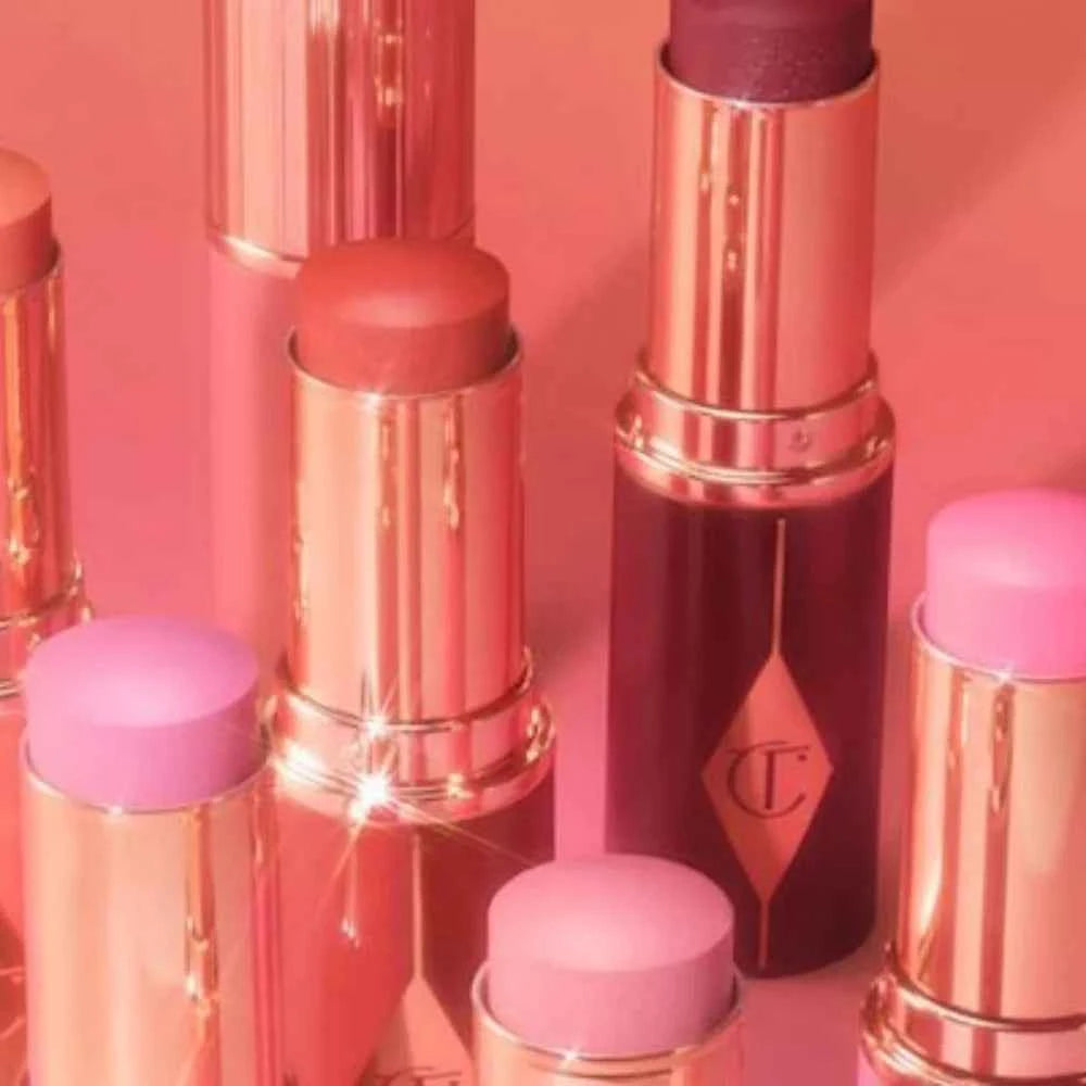 Charlotte Tilbury Liquid Blush Heart Two-tone Blush Pillow Talk Lip and Cheek Glow Unreal Blush Healthy Glow Stick Cheek To Chic
