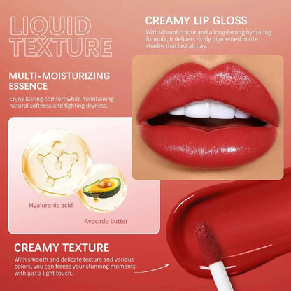Waterproof Liquid Lipstick 8 Color Vitamin E Makeup Sets Lip Glosses Lip Plumpers Lip Cream Valentine's Day Gifts