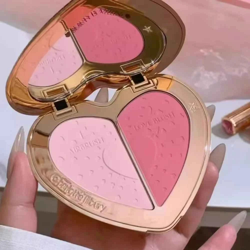 Charlotte Tilbury Liquid Blush Heart Two-tone Blush Pillow Talk Lip and Cheek Glow Unreal Blush Healthy Glow Stick Cheek To Chic