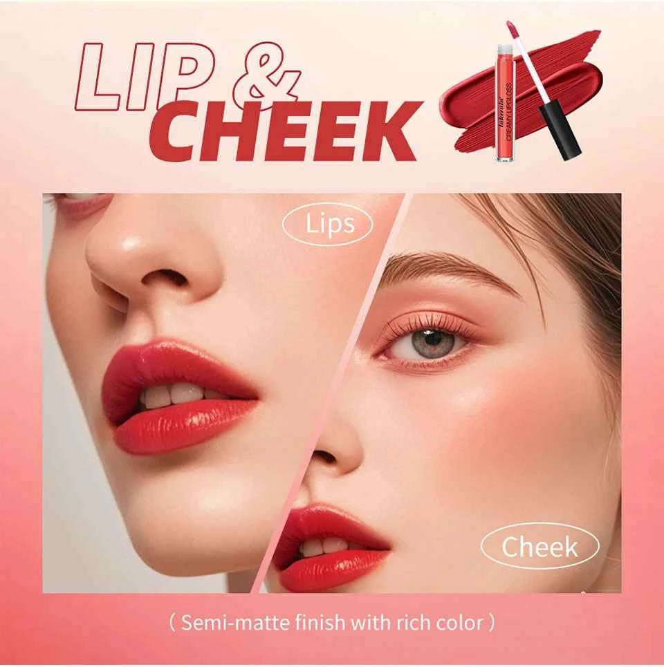 Waterproof Liquid Lipstick 8 Color Vitamin E Makeup Sets Lip Glosses Lip Plumpers Lip Cream Valentine's Day Gifts