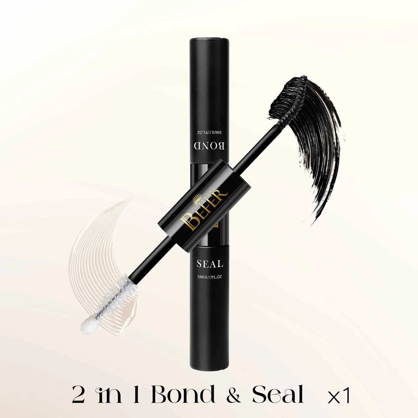 BEFER Glue For Eyelashes 2in1 Lash Bond And Seal Eyelash Glue+Eyelash Remover Waterproof Eyelashes Adhesives Strong Fixed Lash