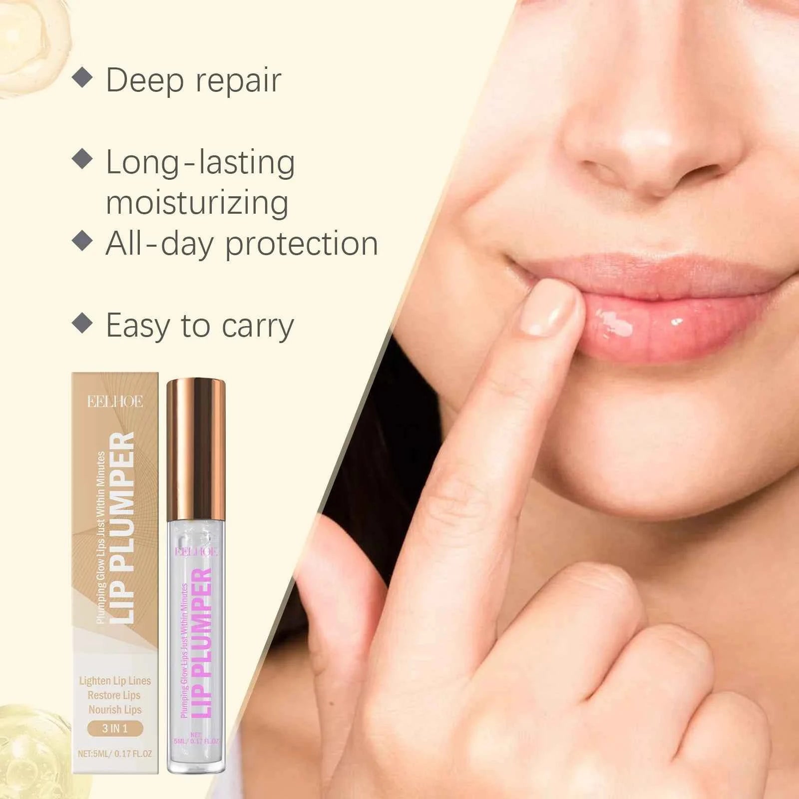 Long Lasting Lip Plumper Oil Lightening Melanin Dry Skin Repair Lip Fine Lines Nourishing Pink Lip Balm Sexy Lipgloss Cosmetics