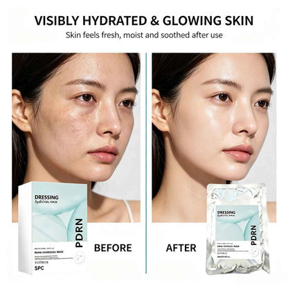 YUITIKUE PDRN Hydrogel Dressing Mask Centella Extract Intensive Hydration Calm Irritation Comfort Fit Facial Mask 28ml