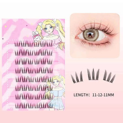 Self-Adhesive No-glue Eyelashes Ultra-thin Sheet Series False Eyelashes Zero Touch Feeling Lash Clusters Glue Strands Eyelashes