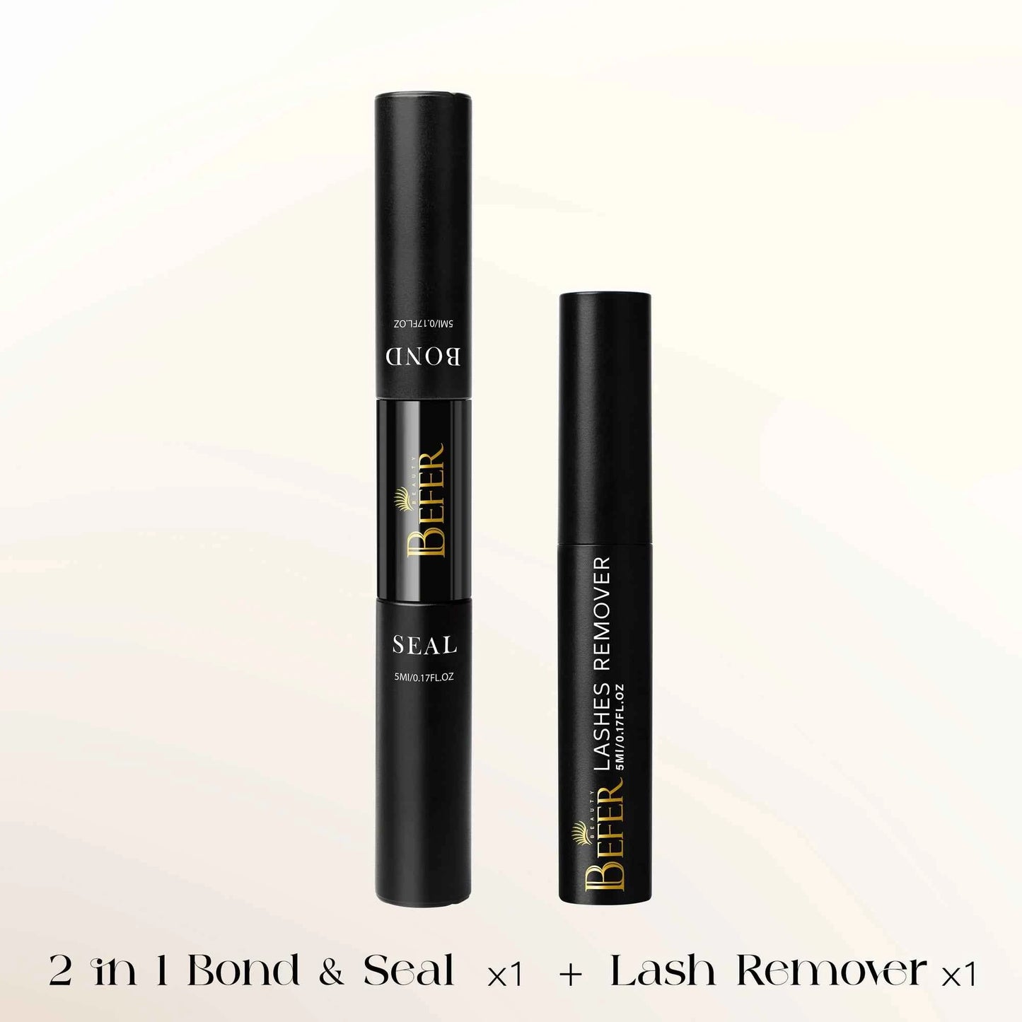 BEFER Glue For Eyelashes 2in1 Lash Bond And Seal Eyelash Glue+Eyelash Remover Waterproof Eyelashes Adhesives Strong Fixed Lash