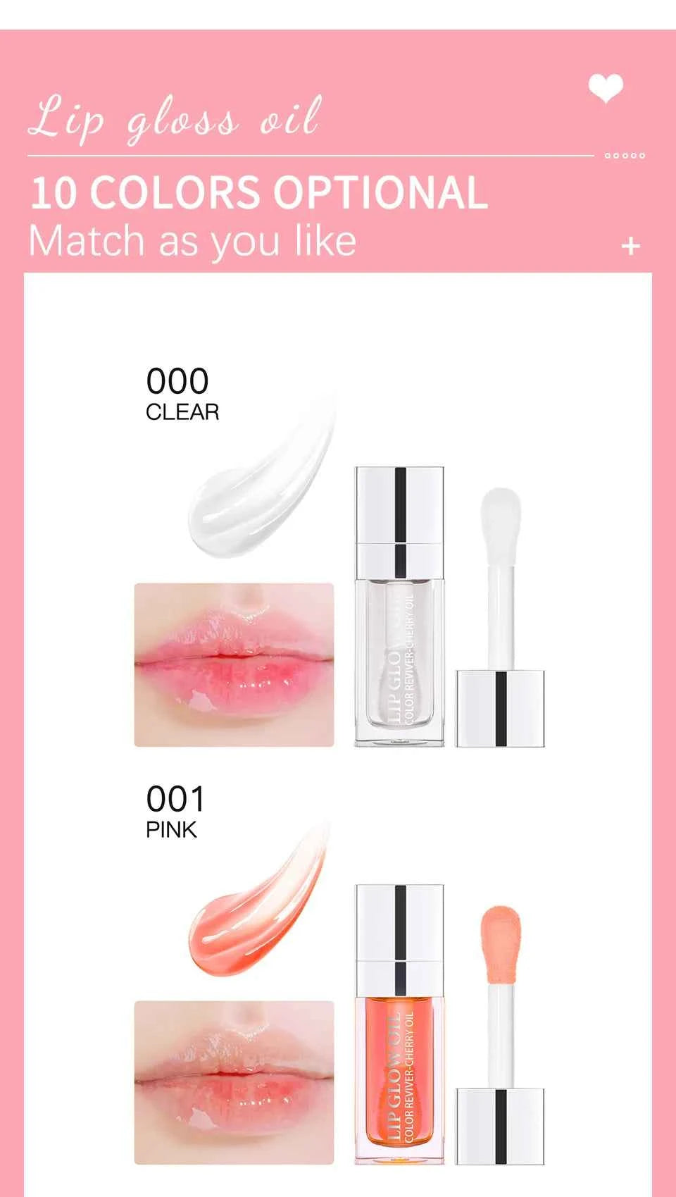 Crystal Jelly Moisturizing Lip Oil Plumping Lip Gloss Makeup Sexy Plump Lip Glow Oil Tinted Lip Plumper
