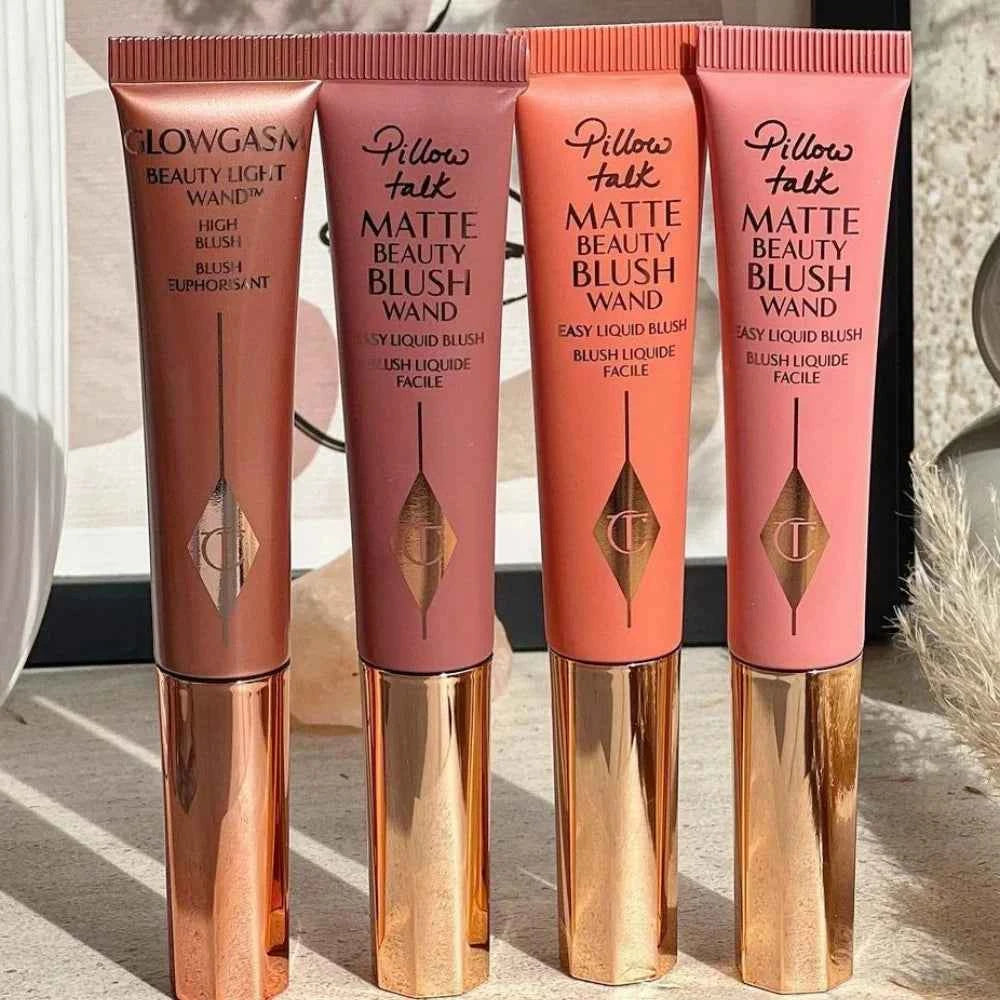 Charlotte Tilbury Liquid Blush Heart Two-tone Blush Pillow Talk Lip and Cheek Glow Unreal Blush Healthy Glow Stick Cheek To Chic