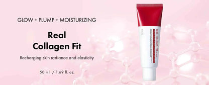 Real Collagen Fit, Collagen Wrapping Mask, Collagen 670,000ppm, Peel Off Facial Mask for elasticity, Hydrating, Glow, Glass Skin
