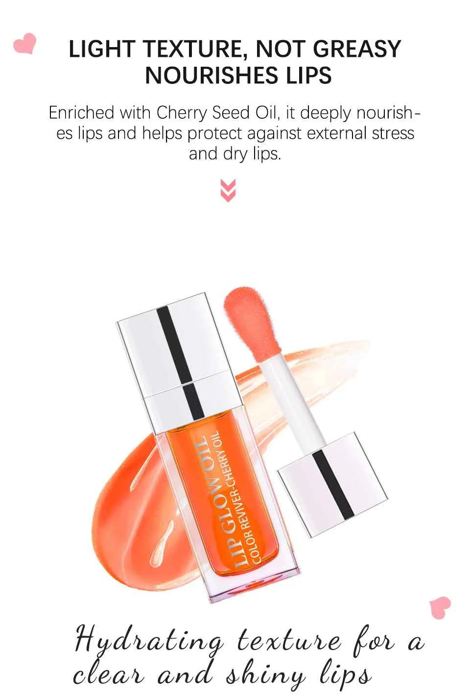 Crystal Jelly Moisturizing Lip Oil Plumping Lip Gloss Makeup Sexy Plump Lip Glow Oil Tinted Lip Plumper