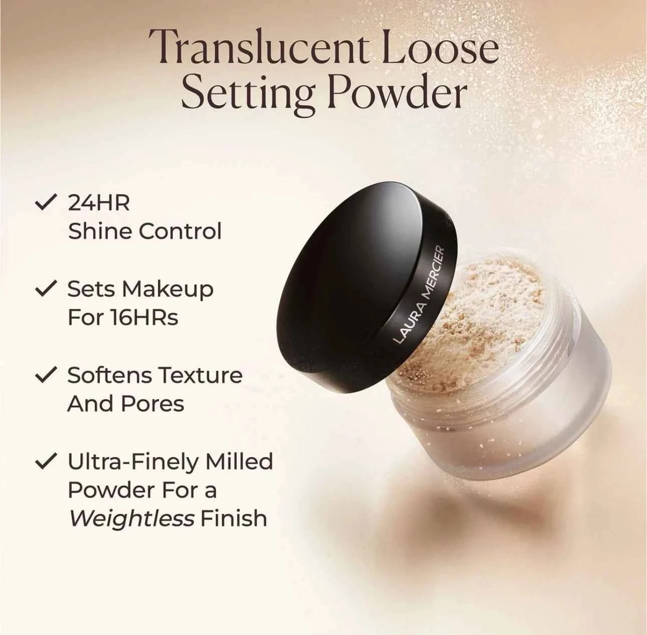 Laura Mercier Translucent Loose Setting Powder Delicate Powder Longlasting Oil Control Original Tone-up Ultra-blur Makeup Powder
