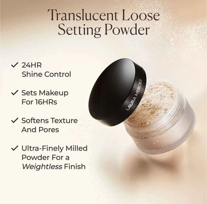 Laura Mercier Translucent Loose Setting Powder Delicate Powder Longlasting Oil Control Original Tone-up Ultra-blur Makeup Powder