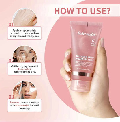 Korean Deep Collagen Mask Peel Off Mask Face Anti Wrinkle Lifting  Skin Care Masks Bio Pack Night Wrapping Woman Overnight Skin