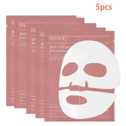Bio-Collagen Face Mask Hydrating Overnight Hydrogel Moisturizing Facial Mask VC Whitening Anti-Aging Skincare  1/2/5/10/20pcs