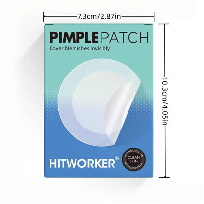 12/48 Tablets HITWORKER Hydrocolloid Acne Acne Patch Contains Tea Tree Oil and Hyaluronic Acid Invisible Acne Patch