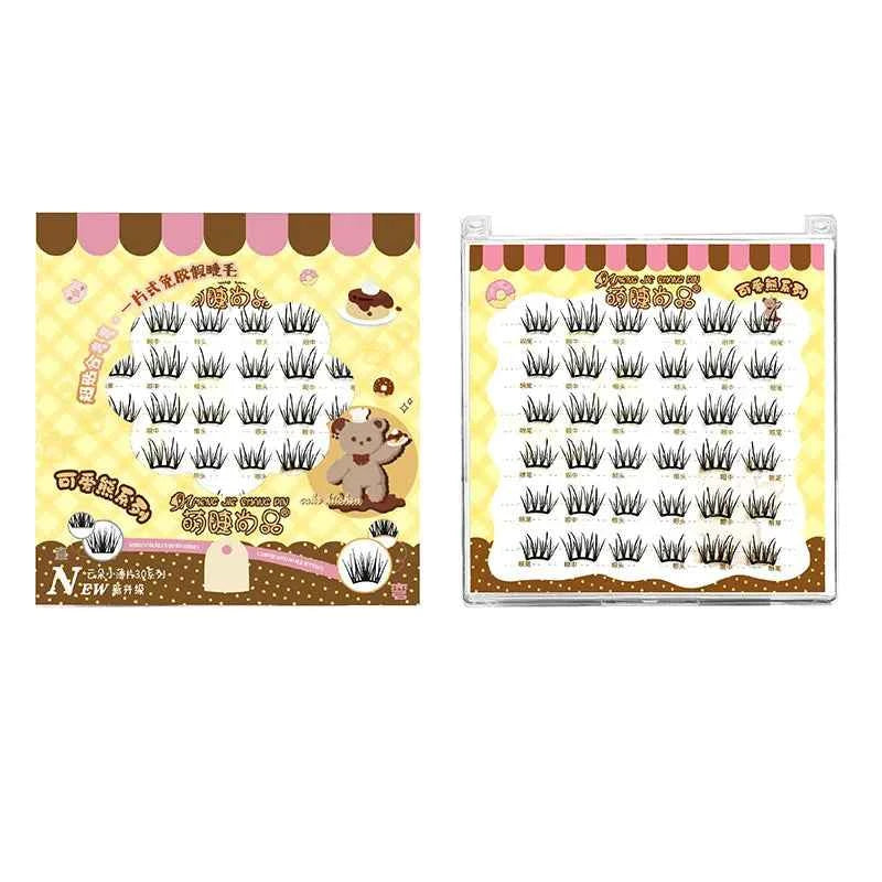 Self-Adhesive No-glue Eyelashes Ultra-thin Sheet Series False Eyelashes Zero Touch Feeling Lash Clusters Glue Strands Eyelashes